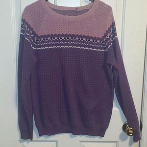 Dark purple 70s style neck swearter ONE OF A KIND FROM THE SAMPLE LINE 💜